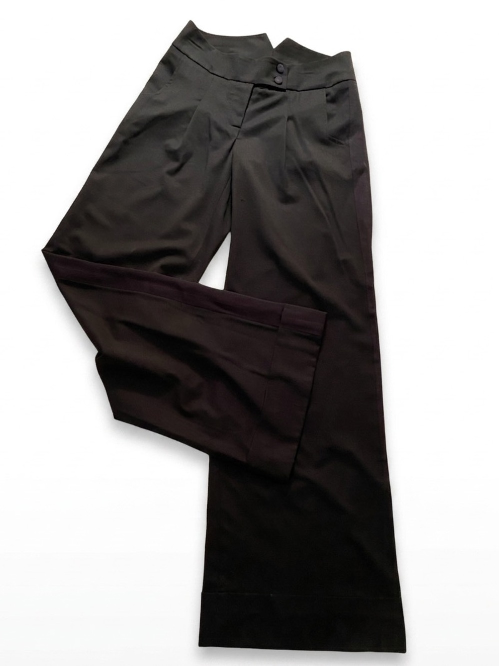 Diane Von Furstenberg Corazon Tuxedo Style Deep Navy Slacks Size 4 A1